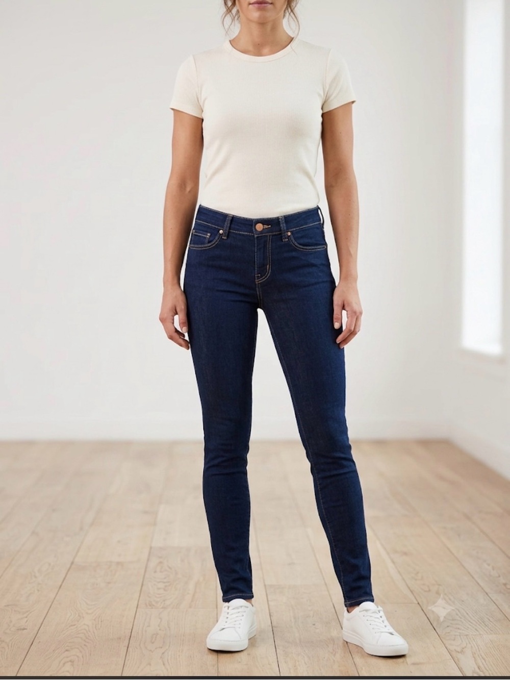 & Denim x H&M low rise dark wash skinny jeans 29 x 32
